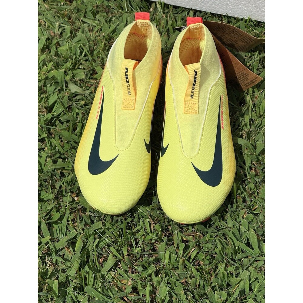 Nike Boys Cleats Shoes Sz 1Y Superfly 10 Acad KM FGMG Lt Laser Orange HF3417 800 - Picture 4 of 15